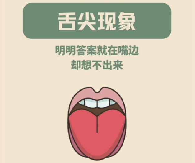 “暂时性失忆”——舌尖现象